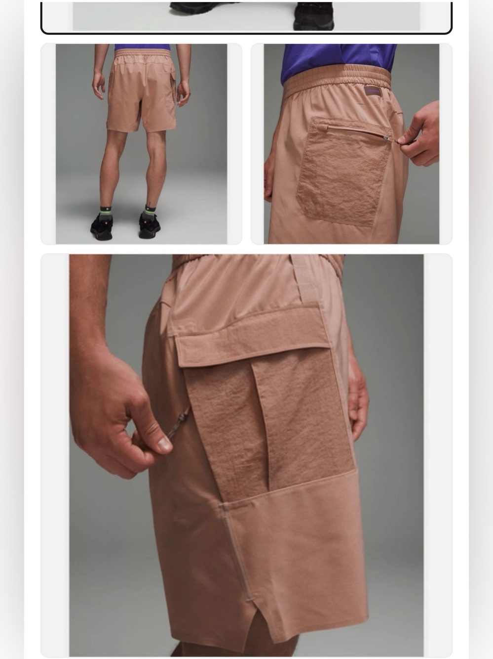 Lululemon Water-Repellent Hiking Short 8"
